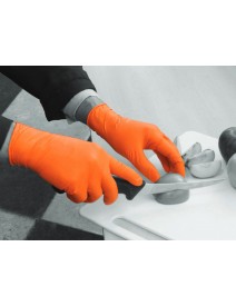 Polyco GL200 Finite Orange HD Gloves - Case of 1000